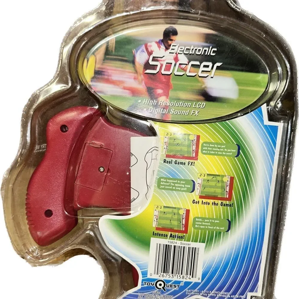VTG NEW Toy Quest Electronic Soccer Handheld Game NIB Vintage‎